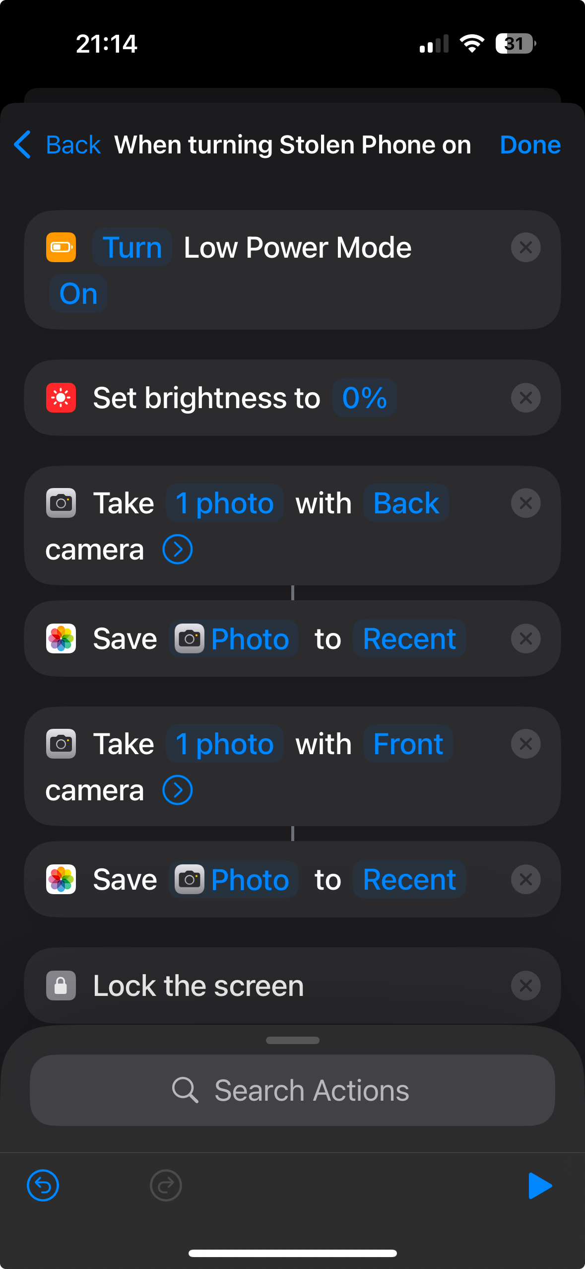 Stolen Phone Mode